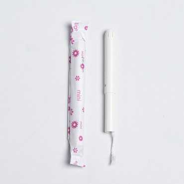 Mini 100% organic tampons with applicator in BULK