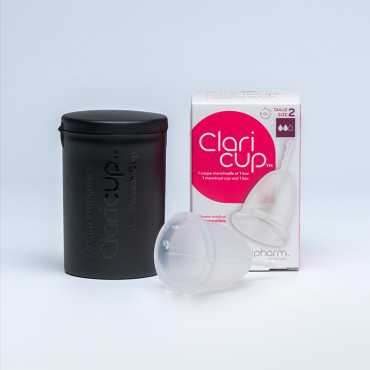 Coupe menstruelle Claricup et sa box